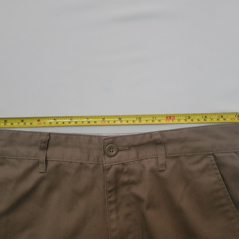 RVCA Americana Chino Khaki Flat Front Shorts Mens